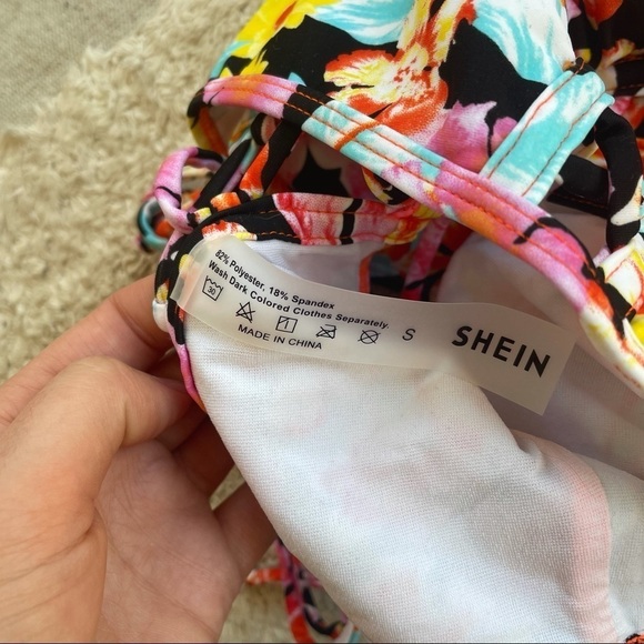 NEW Floral Halter Bikini Swimsuit  - S - Picture 9 of 16